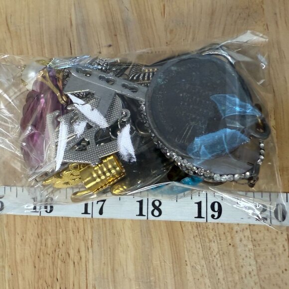 Chunky Mixed Pendant Lot, Wearable or Craft, Mixed Metal, Boho, Gypsy, Eclectic, - Picture 1 of 9